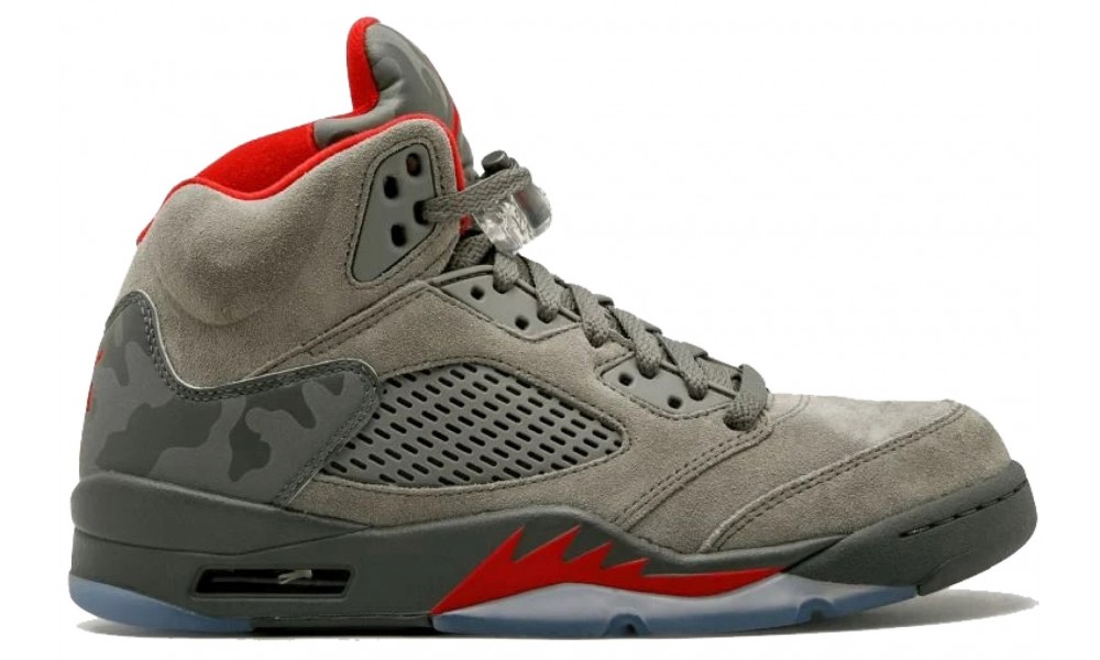 Nike Air Jordan 5 Retro Dark Stucco University Red